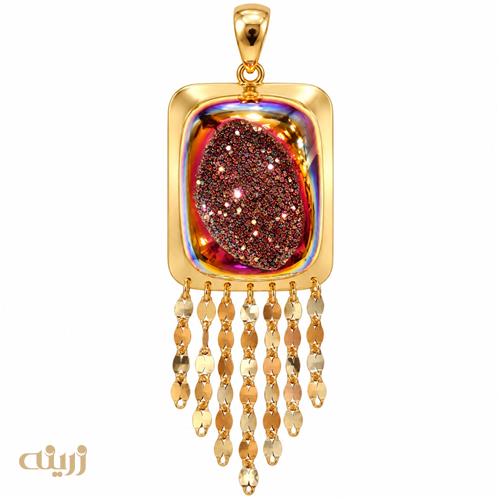 آویز طلا کشهکشان طرح کوشن کد N0896