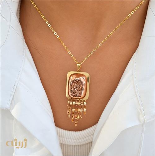 آویز طلا کشهکشان طرح کوشن کد N0896