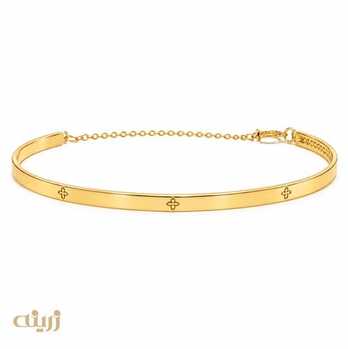 بنگل طلا آینه ای طرح روبرتوکوین سبک کد B0306 