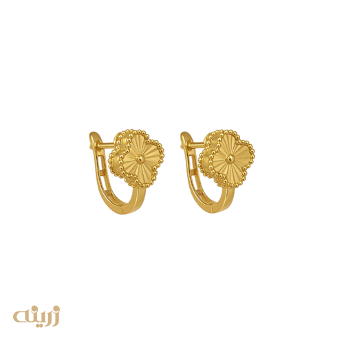 گوشواره طلا ونکلیف تراش کلیپسی لوکس