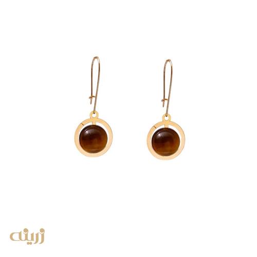 گوشواره طلا عصایی چشم ببر کادویی