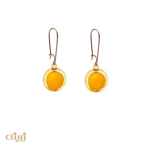 گوشواره طلا جید زرد کادویی