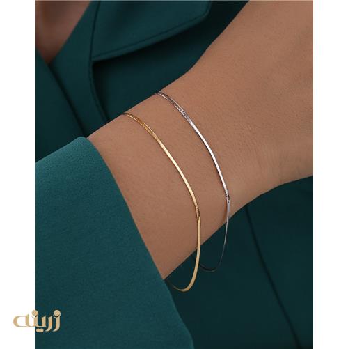 دستبند طلا هرینگبون 1 میل