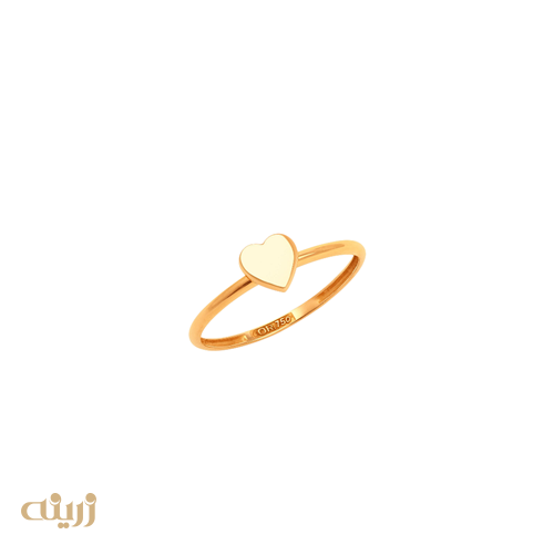 انگشتر طلا قلب مینیمال تخت