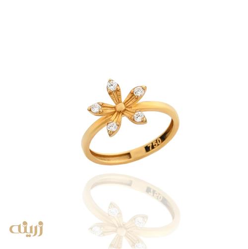 انگشتر طلا لوکس شکوفه کد R0116