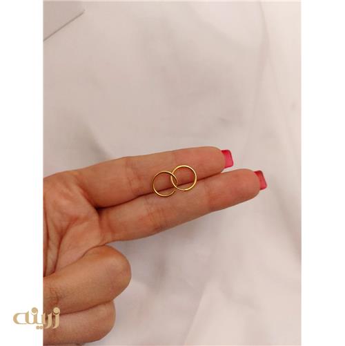 گوشواره طلا حلقه ای سبک کد E0159