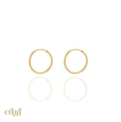 گوشواره طلا حلقه ای سبک کد E0159