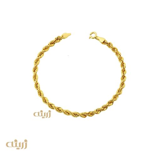 دستبند طلا طنابی