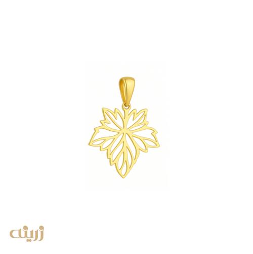 آویز طلا برگ چنار