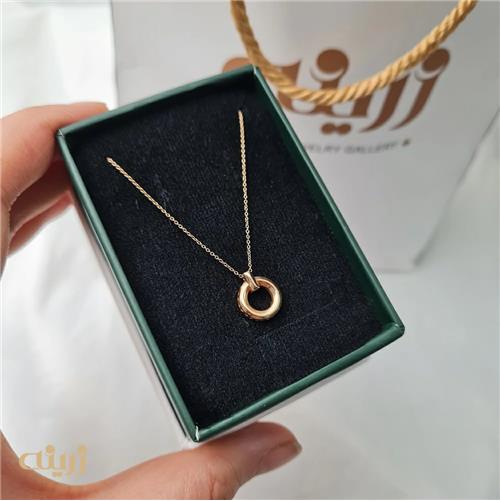 گردنبند طلا  با آویز سه بعدی