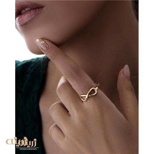 انگشتر طلای بینهایت پروفیلی