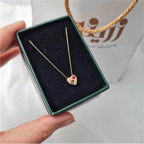 گردنبند قلب یا حروف لاتین