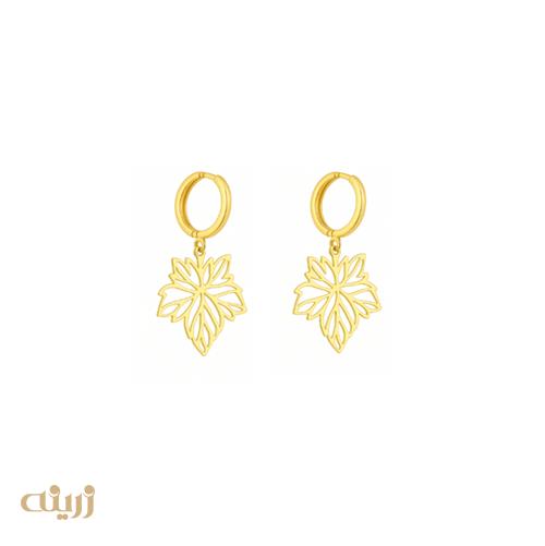 گوشواره طلا برگ چنار