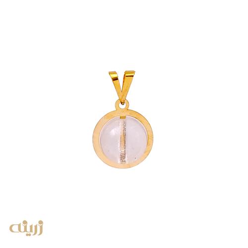 آویز طلا طرح کوارتز کادویی 