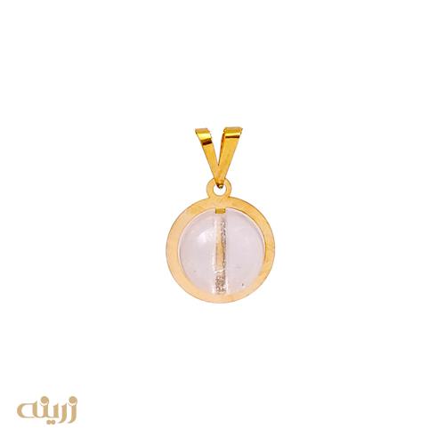 آویز طلا طرح کوارتز کادویی 