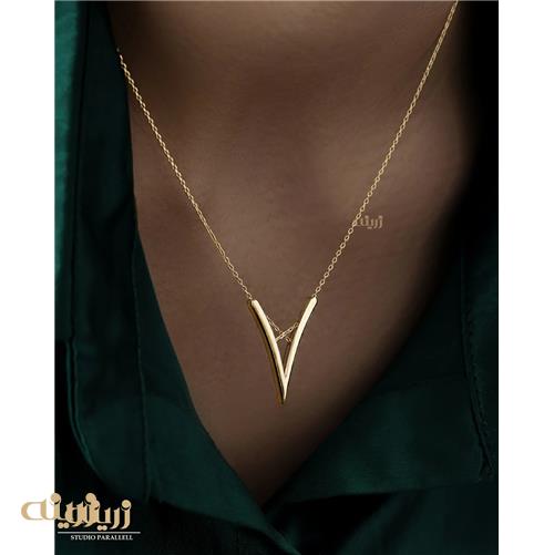 گردنبند طلا پیروزی ریخته کد N0684