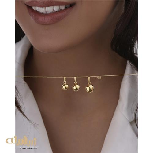 آویز طلا گوی براق
