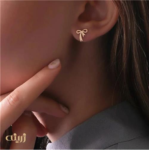 گوشواره میخی پاپیون 