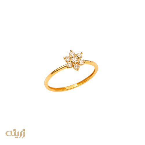 انگشتر طلا فلاور مینیمال