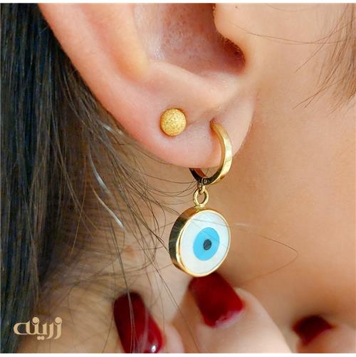 گوشواره طلا میخی گوی شنی