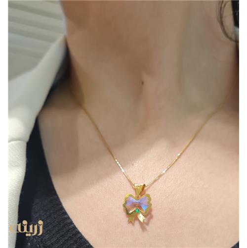 آویز طلا پاپیون کادویی