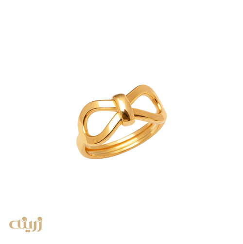 انگشتر طلا پاپیونی پروفیلی 
