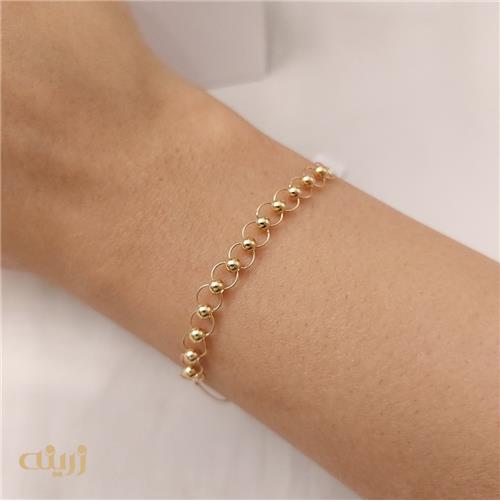 دستبند گوی و حلقه با زنجیر میرو لوکس 