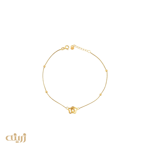 دستبند طلا دو ونکلیف و گوی لوکس 