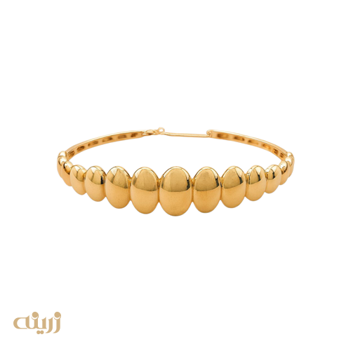 دستبند طلا النگویی حلزونی 