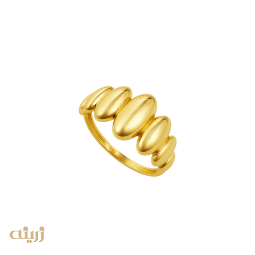 انگشتر طلا طرح حلزونی 