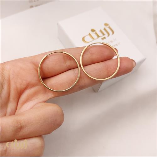 گوشواره حلقه ای تخت 