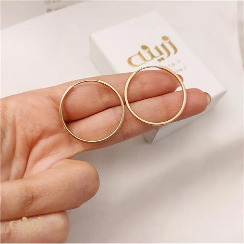 گوشواره حلقه ای تخت 