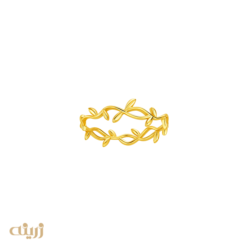 انگشتر طلا شاخه و برگ