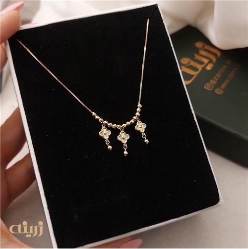 گردنبند سه ونکلیف و گوی تراش لوکس