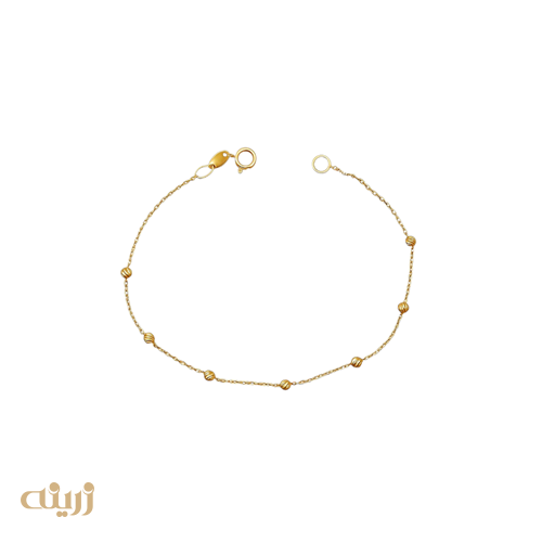 دستبند طلا گوی البرنادو تراش 