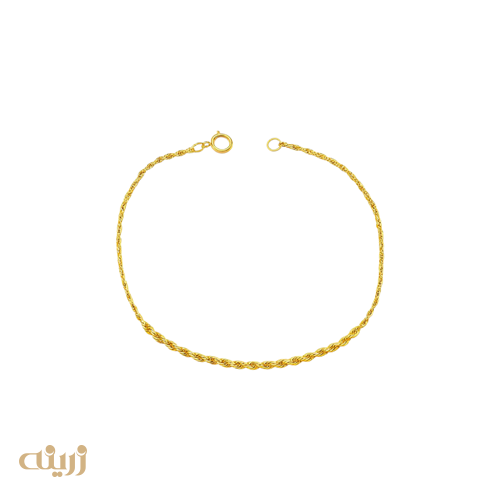 دستبند طلا طنابی لوکس کونیک