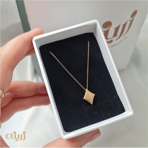 گردنبند طلا طرح خشت 