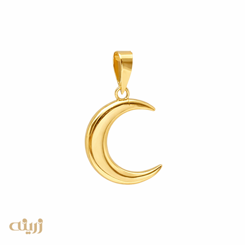 آویز طلا طرح ماه 