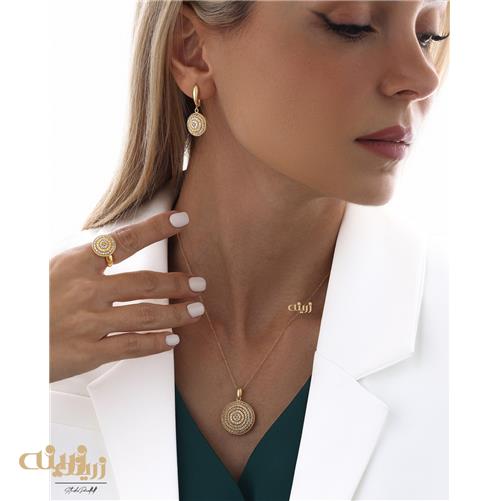 نیم ست طلا تمام تراش آوا 