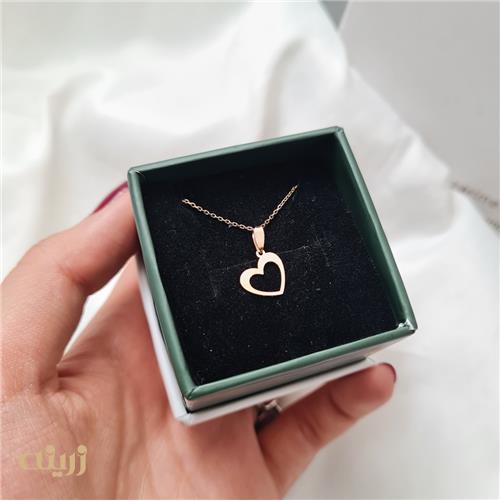 آویز طلا قلب توخالی خیلی سبک