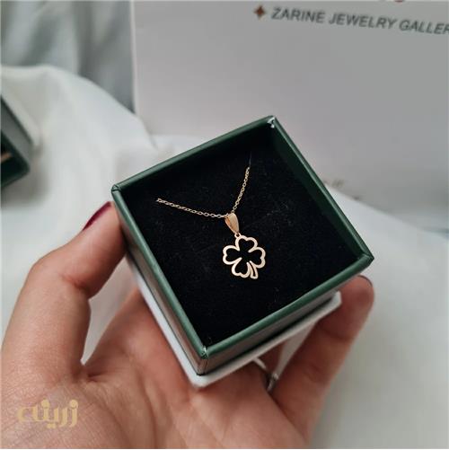 آویز طلا شبدر خیلی سبک