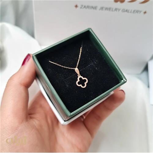 آویز طلا ونکلیف تو خالی خیلی سبک 