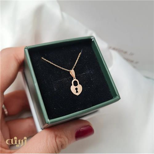 آویز طلا قفل خیلی سبک کد N0568