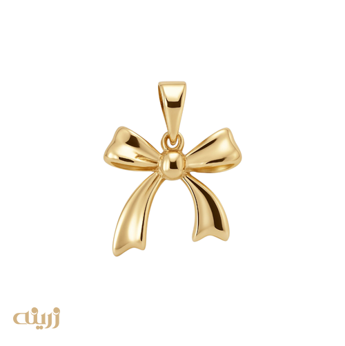 آویز طلا پاپیون ریخته 