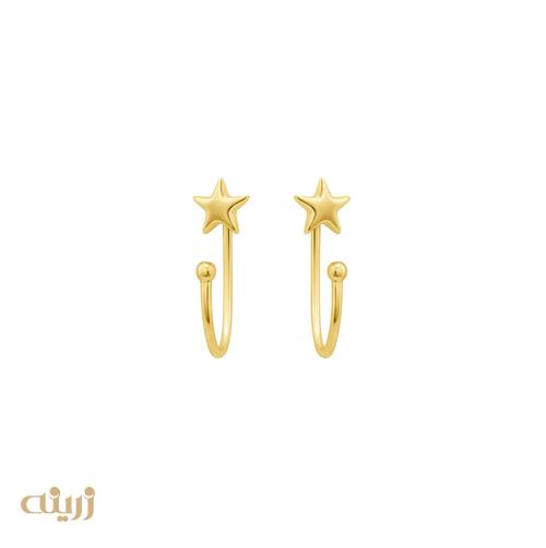 گوشواره طلا طرح عصایی U