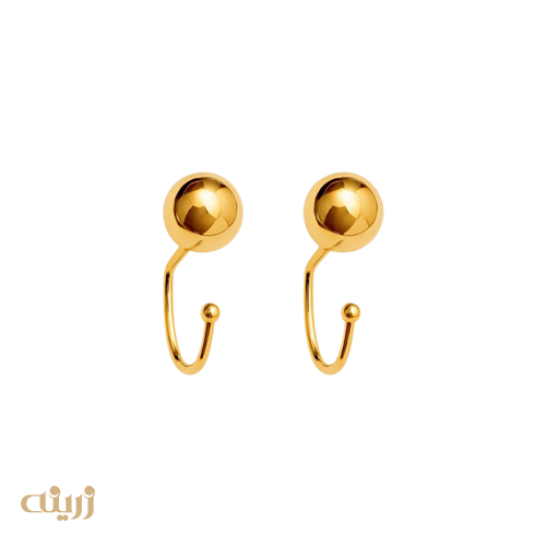 گوشواره طلا عصایی گوی 