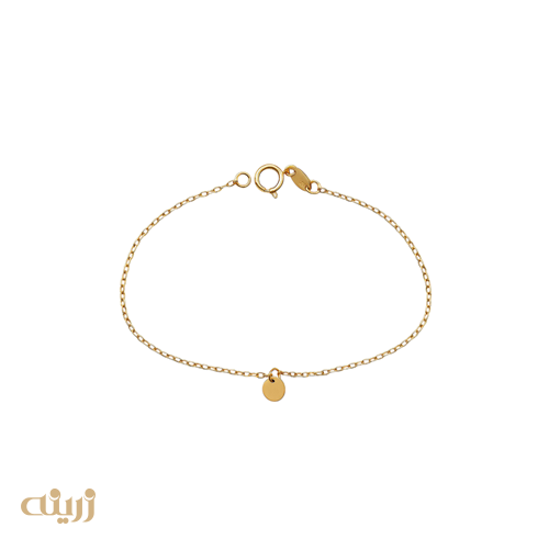 دستبند طلا تک پولکی