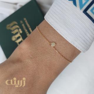 دستبند طلا تک پولکی