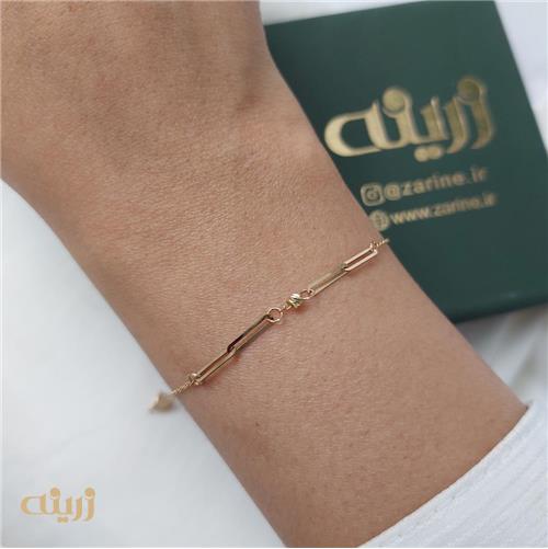 دستبند طلا هرمس و گوی تراش 