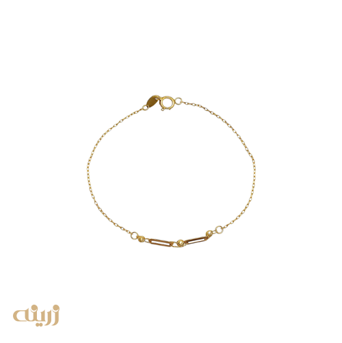 دستبند طلا هرمس و گوی تراش 